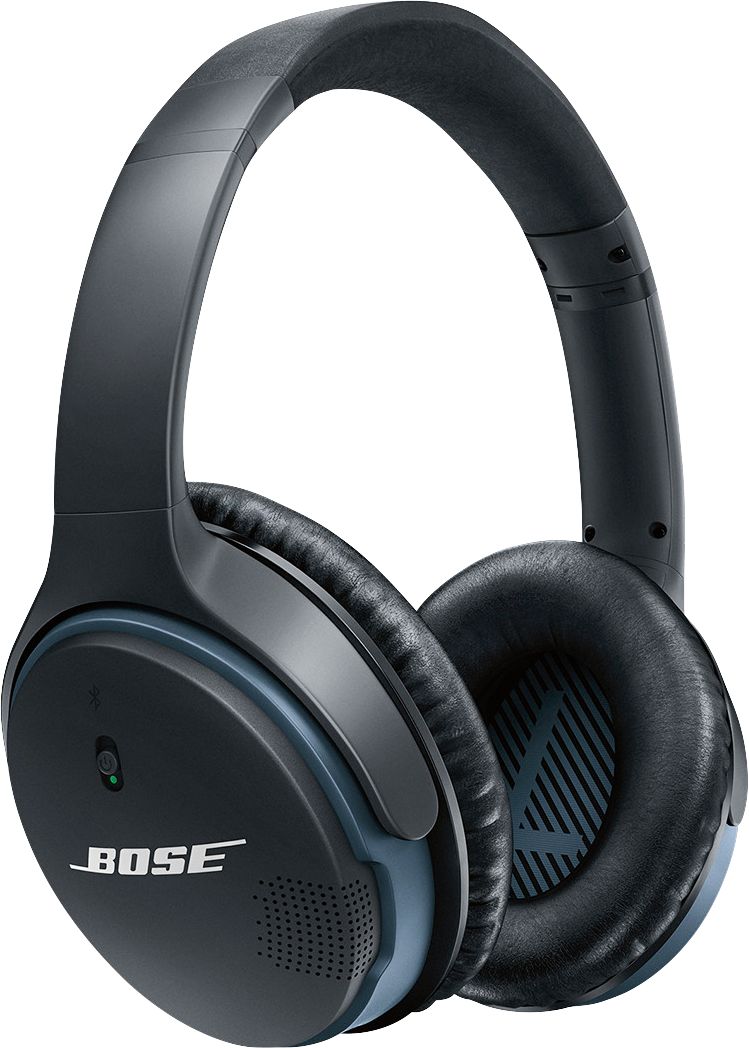 Bose® - SoundLink® Wireless Around-Ear Headphones II - Black - Front Zoom