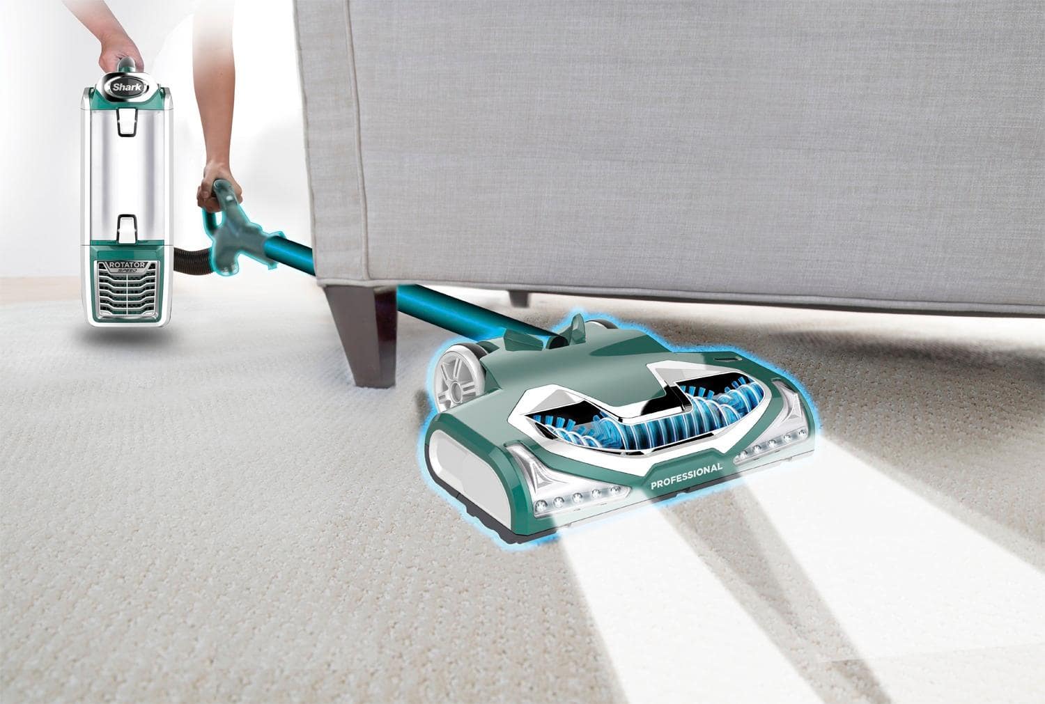 Shark - Rotator Powered Lift-Away Speed Bagless Upright Vacuum - Emerald - AlternateView12 Zoom