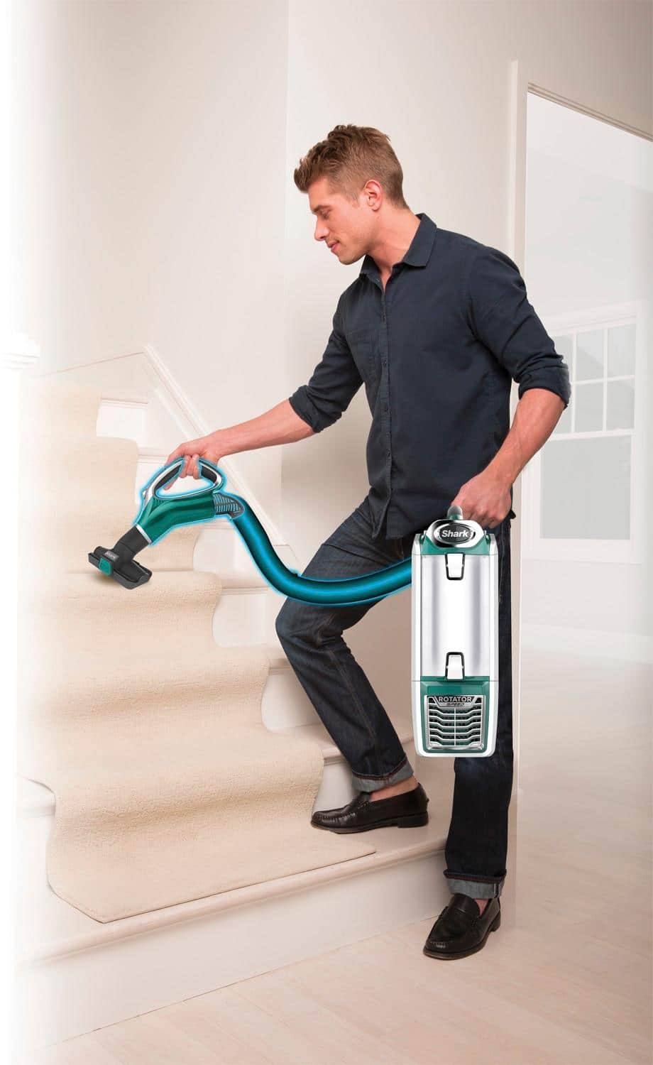 Shark - Rotator Powered Lift-Away Speed Bagless Upright Vacuum - Emerald - AlternateView14 Zoom