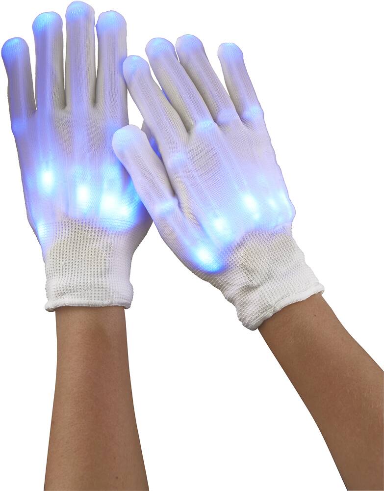 Insignia™ - LED Gloves - White - AlternateView14 Zoom