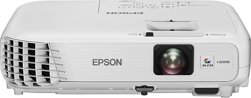 Epson - Home Cinema 740HD 720p 3LCD Projector - White - Larger Front