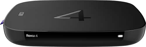 Roku - 4 Streaming Media Player - Black - Larger Front