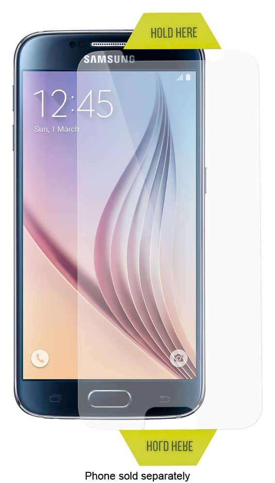TYLT - Alin Tempered-Glass Screen Protector for Samsung Galaxy S6 Cell Phones - Clear - Angle