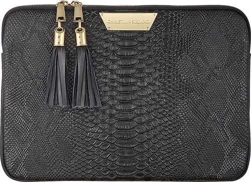 Christian Siriano - CS Laptop Sleeve - Black/Gold - Larger Front