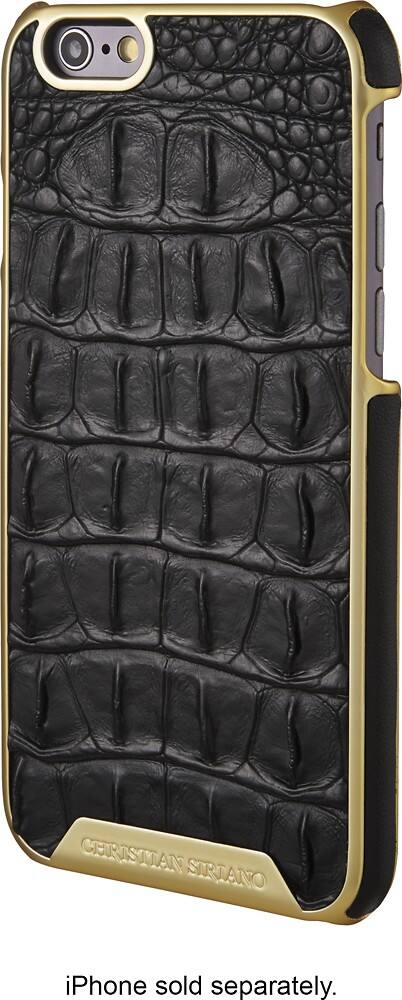 Christian Siriano - Case for Apple® iPhone® 6 and 6s - Black/Gold - Front Zoom