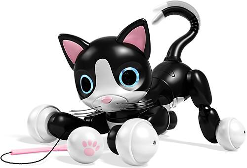 Zoomer - Kitty Interactive Cat Robot - Black - Larger Front