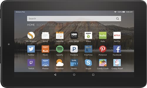 Amazon - Fire - 7" Tablet - 8GB - Black - Larger Front