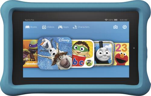 Amazon - Fire Kids Edition - 7" Tablet - 8GB - Blue - Larger Front