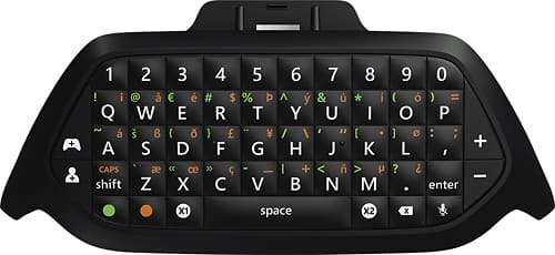 Microsoft - Xbox One Chatpad - Black - Larger Front