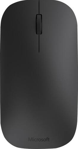Microsoft - Designer Wireless BlueTrack Mouse - Black - Larger Front