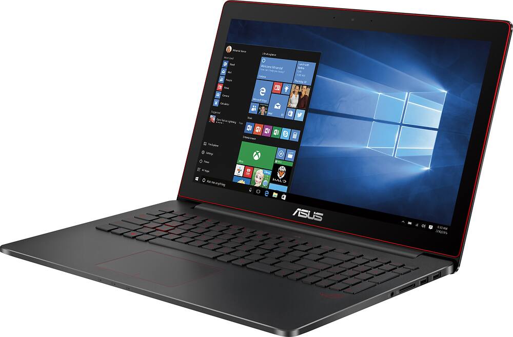 Asus - ROG G501JW 15.6" Laptop - Intel Core i7 - 8GB Memory - NVIDIA GeForce GTX 960M - 1TB Hard Drive - Black - Left Zoom