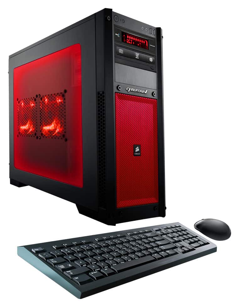 CybertronPC - Steel-9600 Desktop - Intel Core i7 - 16GB Memory - 2TB Hard Drive - Red - Larger Front