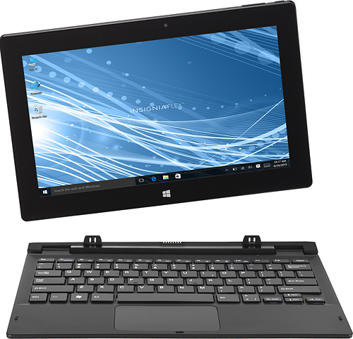Insignia™ - Flex - 11.6" - Tablet - 32GB - With Keyboard - Black - Larger Front