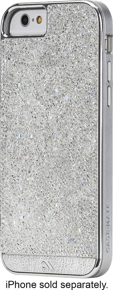 Case-Mate - Case for Apple® iPhone® 6 and 6s - Clear/Diamond/Silver - Front Zoom