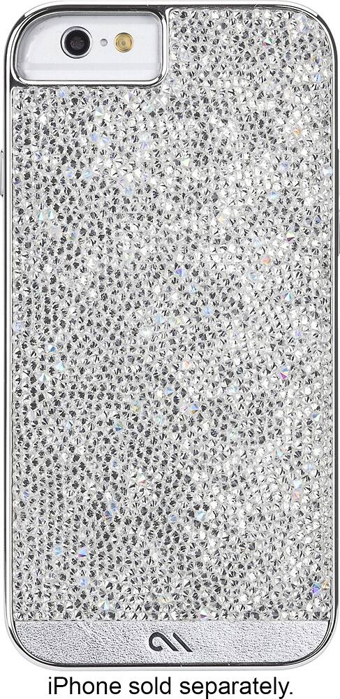Case-Mate - Case for Apple® iPhone® 6 and 6s - Clear/Diamond/Silver - AlternateView1 Zoom