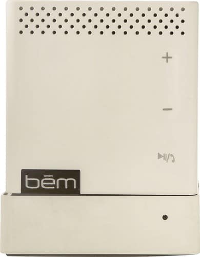 bem wireless - Mojo Portable Bluetooth Speaker - White - Larger Front