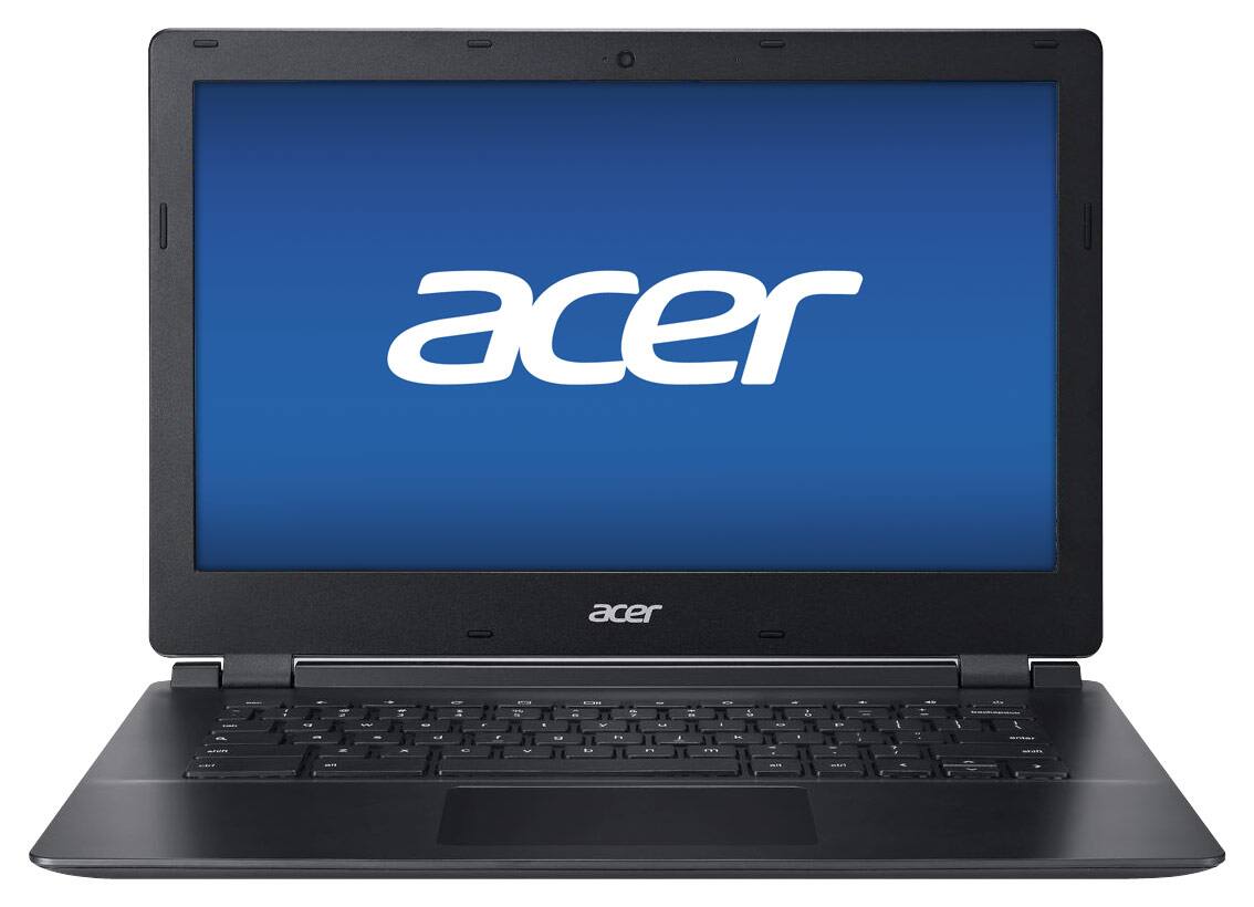 Acer - C810 13.3" Chromebook - NVIDIA Tegra - 4GB Memory - 32GB Flash Storage - Black - Larger Front