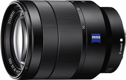 Sony - 24-70mm f/4 Zoom Lens for Most Sony a7-Series Cameras - Black - Alternate View 1
