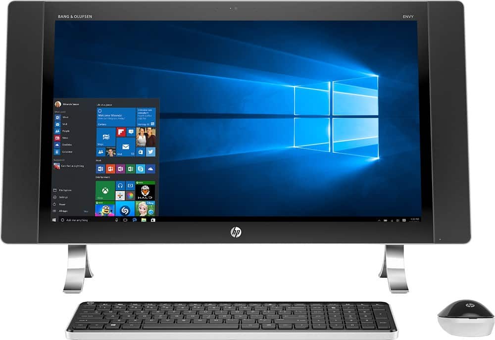 HP - ENVY 27" Touch-Screen All-In-One - Intel Core i5 - 12GB Memory - 1TB Hard Drive - Silver - Front Zoom