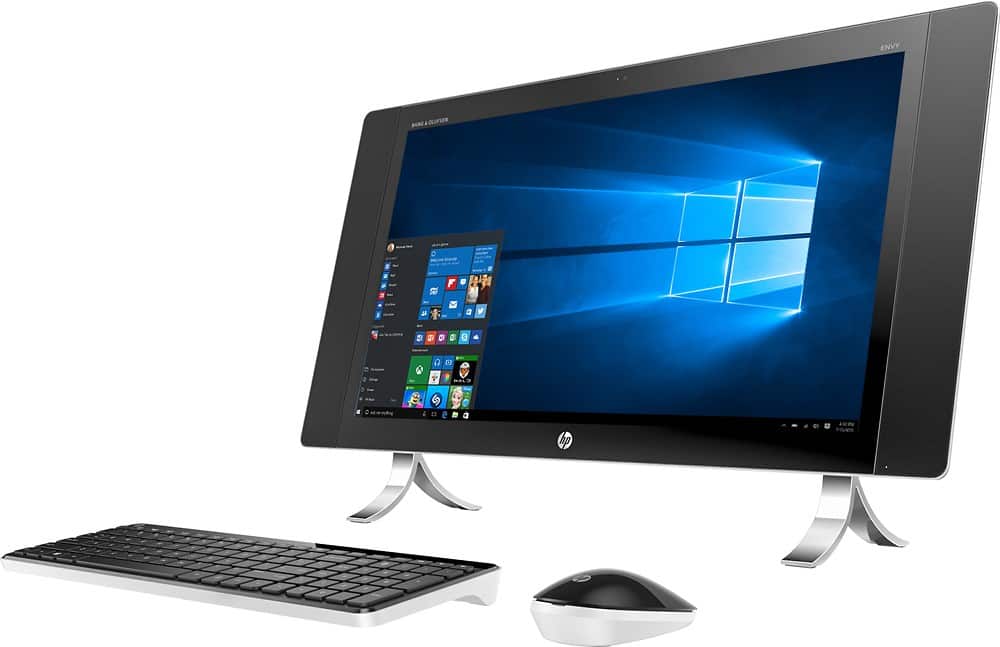 HP - ENVY 27" Touch-Screen All-In-One - Intel Core i5 - 12GB Memory - 1TB Hard Drive - Silver - Left Zoom