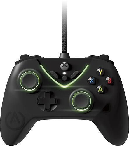 Power A - Fus1on Wired Controller for Xbox One - Black - Larger Front