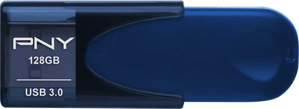 PNY - Turbo Attaché 4 128GB USB 3.0 Type A Flash Drive - Blue - AlternateView11 Zoom