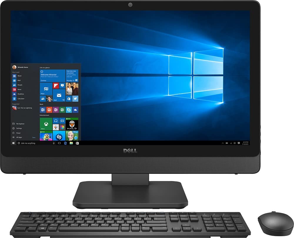 Dell - Inspiron 23.8" Touch-Screen All-In-One - Intel Core i5 - 12GB Memory - 1TB Hard Drive - Silver/Black - Front Zoom