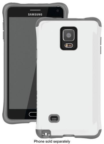 Ballistic - Urbanite Case for Samsung Galaxy Note 4 Cell Phones - Charcoal/White - Larger Front