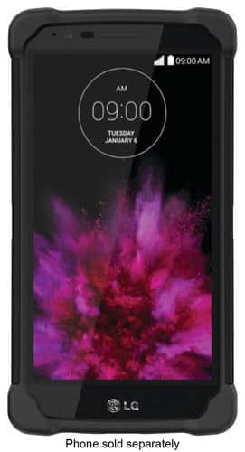 Ballistic - Tough Jacket Case for LG G Flex 2 Cell Phones - Black - Larger Front