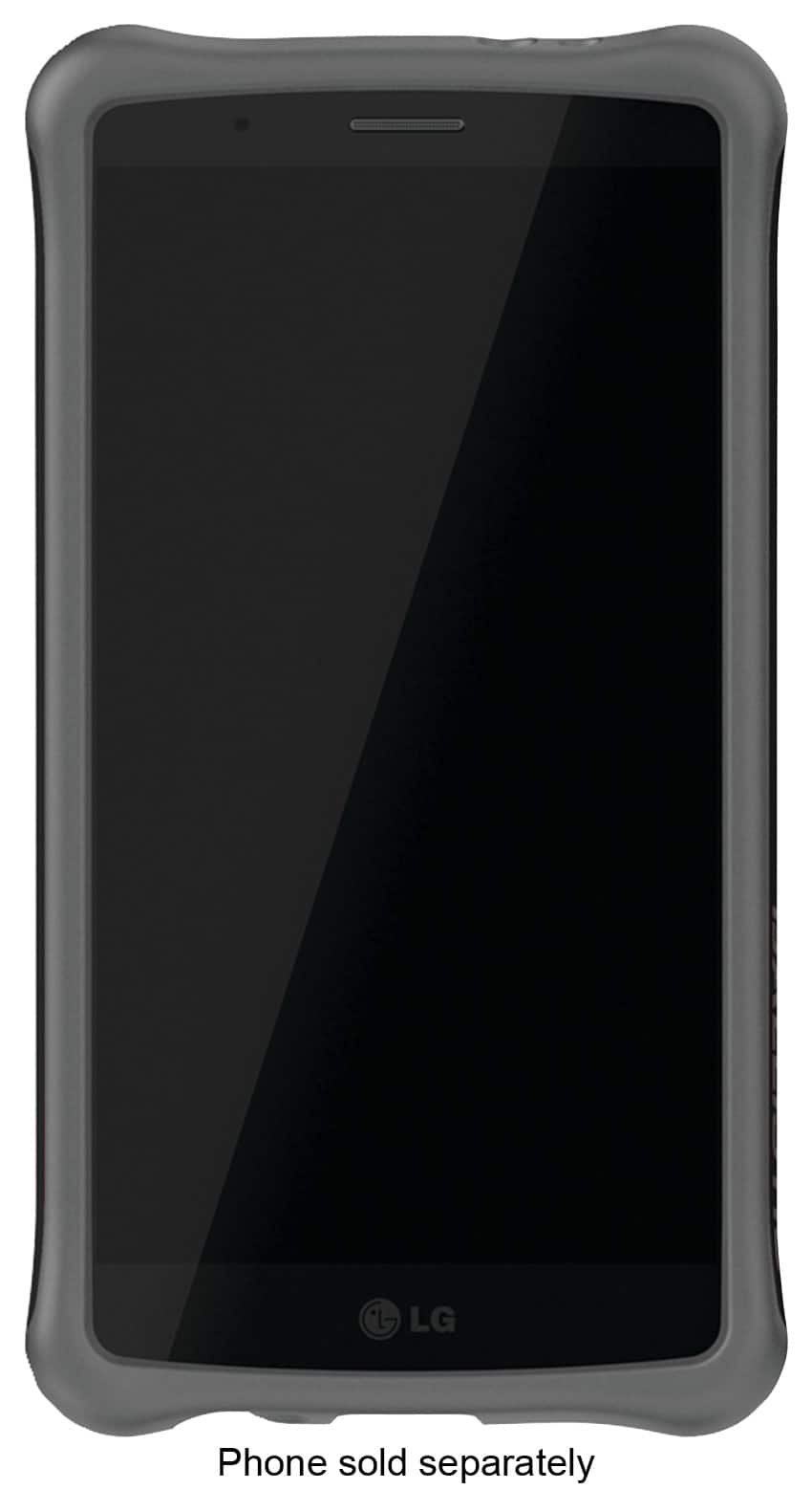 Ballistic - Urbanite Hard Shell Case for LG G4 Cell Phones - Black/Dark Charcoal Gray - Larger Front