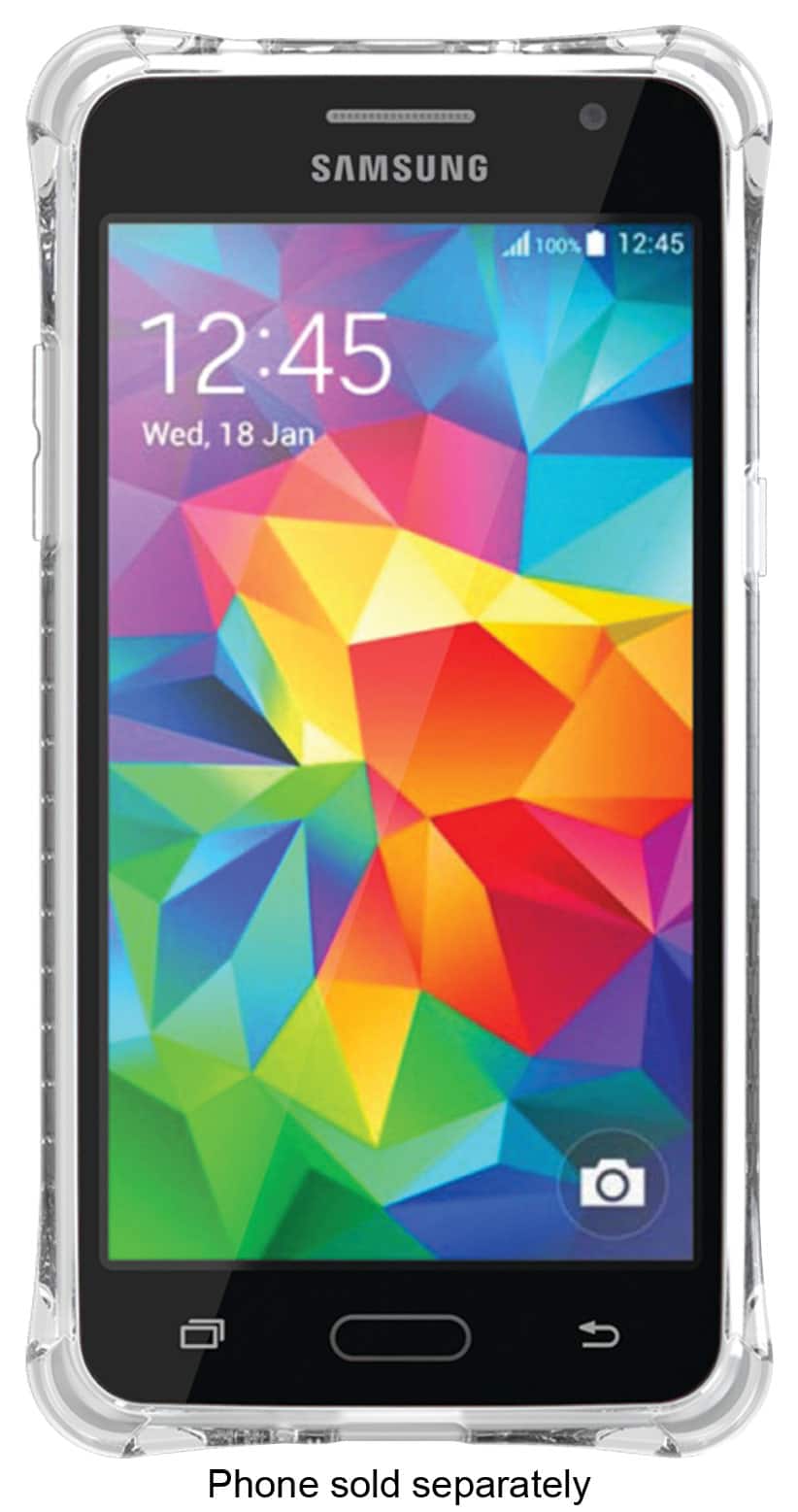 Ballistic - Jewel Hard Shell Case for Samsung Galaxy Grand Prime Cell Phones - Clear - Larger Front