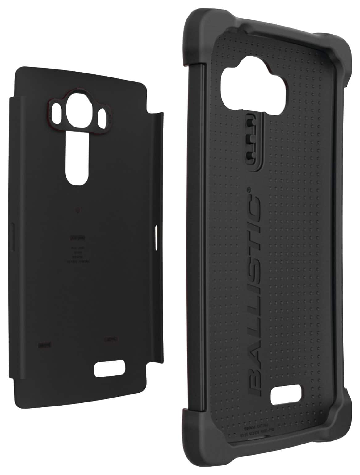 Ballistic - Tough Jacket Case for LG G4 Cell Phones - Black - Larger Front