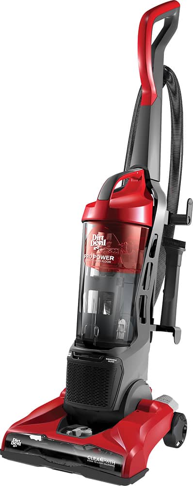 Dirt Devil - Pro Power Bagless Upright Vacuum - Red/Black/Gray - Left Zoom