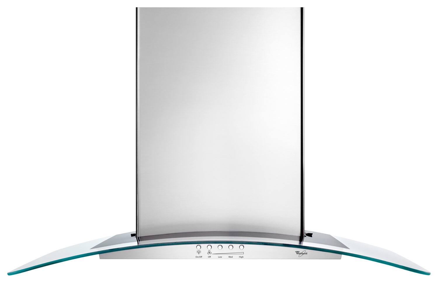 Whirlpool - 30" Convertible Range Hood - Stainless Steel - Larger Front