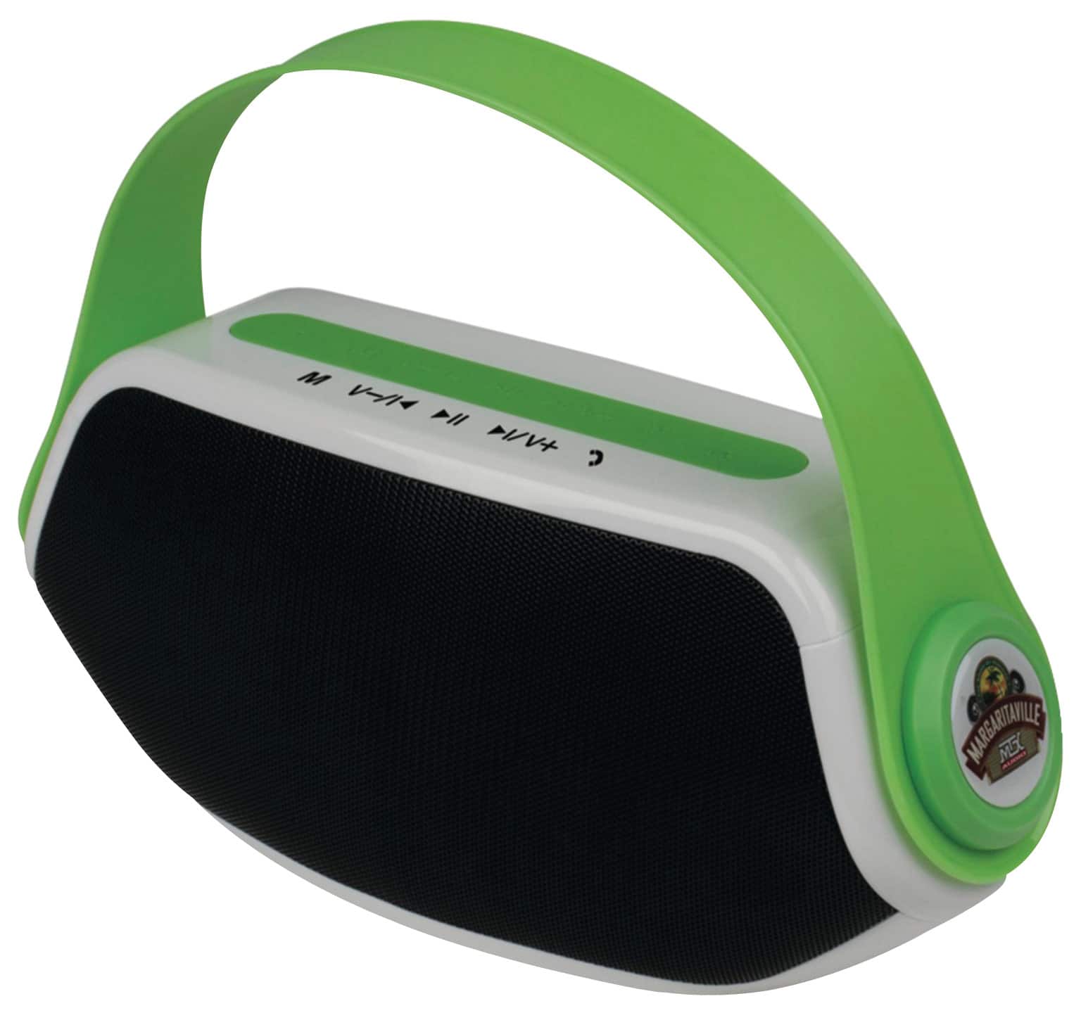 Margaritaville - Beach Boombox Portable Bluetooth Speakers - Green/White - Larger Front