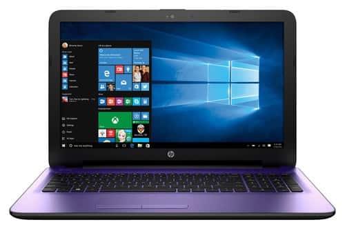 HP - 15.6" Touch-Screen Laptop - AMD A6-Series - 4GB Memory - 500GB Hard Drive - Iris Purple - Larger Front