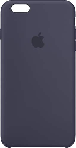 Apple - iPhone® 6s Plus Silicone Case - Midnight Blue - Larger Front