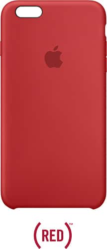 Apple - iPhone® 6s Plus Silicone Case - (PRODUCT)RED - Larger Front