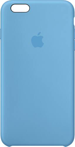 Apple - iPhone® 6s Plus Silicone Case - Blue - Larger Front