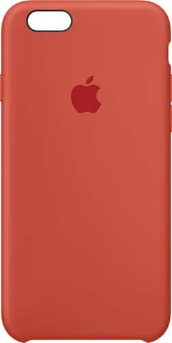 Apple - iPhone® 6s Silicone Case - Orange - Larger Front