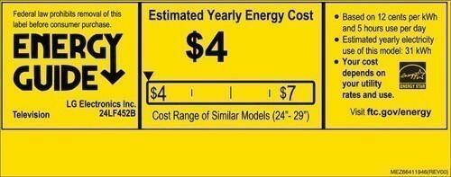 LG - 24" Class (23.6" Diag.) - LED - 720p - HDTV - Black - Energy Guide