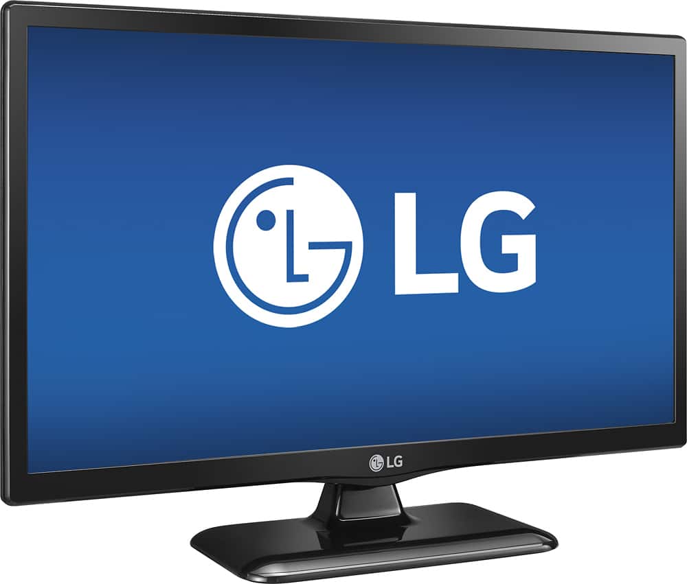 LG - 24" Class (23.6" Diag.) - LED - 720p - HDTV - Black - Angle Zoom