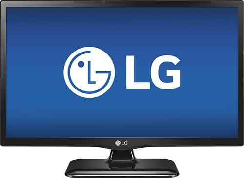 LG - 24" Class (23.6" Diag.) - LED - 720p - HDTV - Black - Larger Front