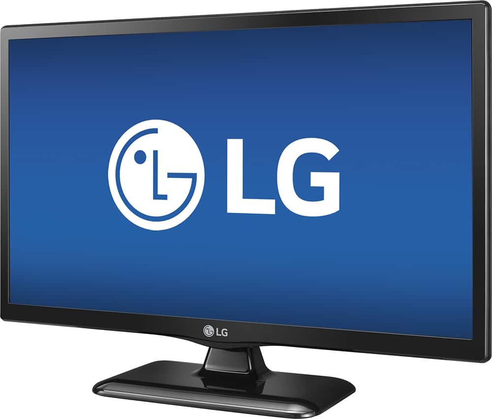 LG - 24" Class (23.6" Diag.) - LED - 720p - HDTV - Black - Left Zoom