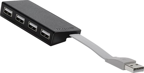 Targus - 4-Port USB 2.0 Hub - Black - Larger Front