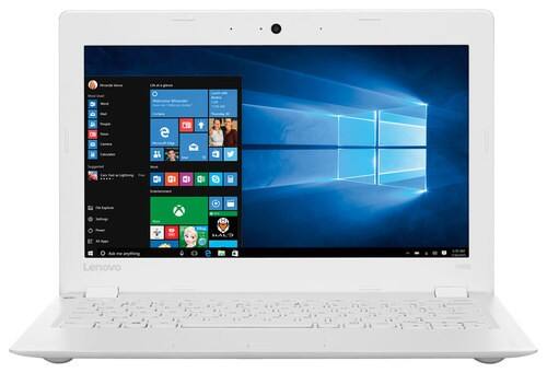 Lenovo - IdeaPad 100s 11.6" Laptop - Intel Atom - 2GB Memory - 32GB eMMC Flash Memory - White - Larger Front