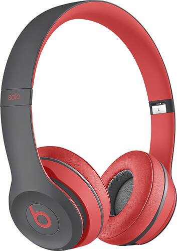 Beats by Dr. Dre - Solo2 Wireless Headphones, Active Collection - Red - Angle