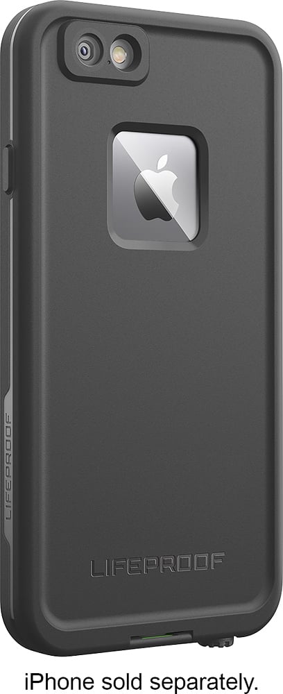 LifeProof - fr Case for Apple® iPhone® 6 Plus and 6s Plus - Black - Angle Zoom