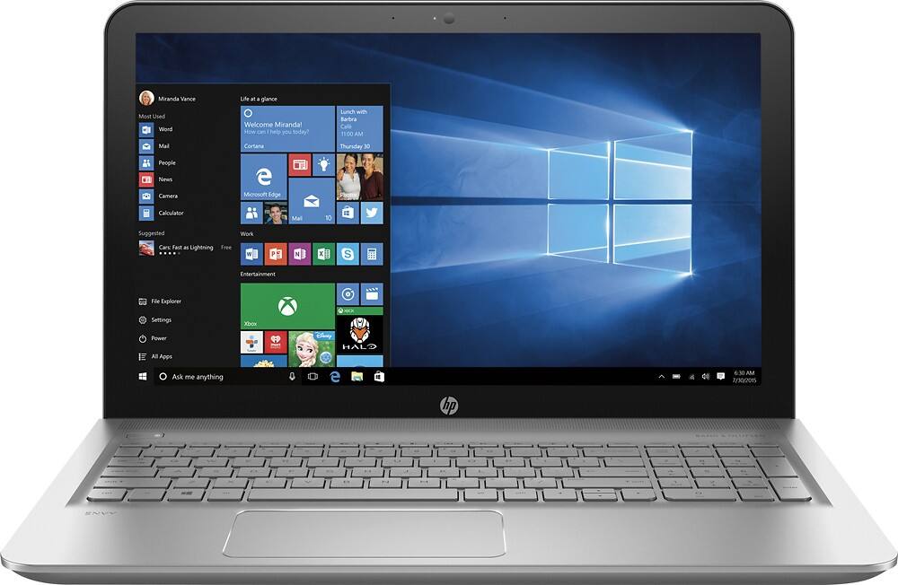 HP ENVY 15.6" Touch-Screen Laptop with Intel Core i5-5200U / 6GB / 1TB / Windows 10 - Natural Silver