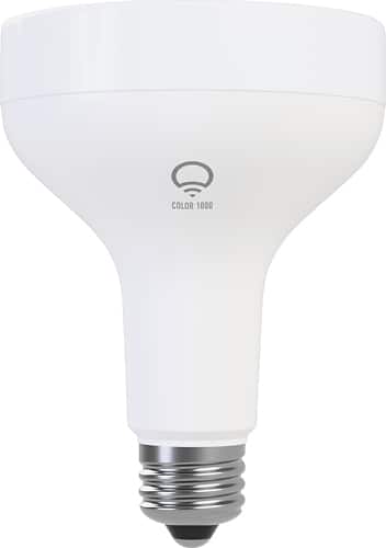 LIFX - Color 1000 Multicolor BR-30 Smart LED Light Bulb - Multicolor - Larger Front